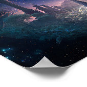 宇宙超リアルファンタジーアート ポスター (角)