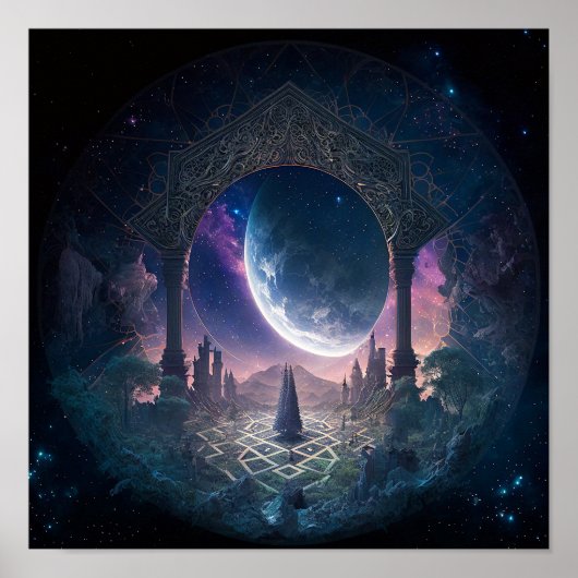 宇宙超リアルファンタジーアート ポスター (正面)