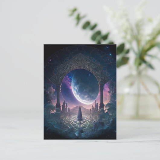 宇宙超リアルファンタジーアート ポストカード (スタンド正面)