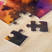 宇宙輝くの虹の雲 ジグソーパズル (側面)