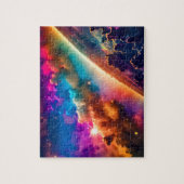 宇宙輝くの虹の雲 ジグソーパズル (縦)