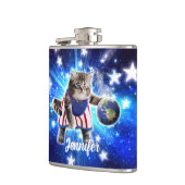 宇宙遊猫バスケットボール フラスク (左)