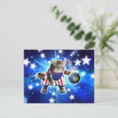 宇宙遊猫バスケットボール ポストカード (スタンド正面)