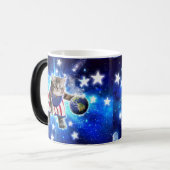 宇宙遊猫バスケットボール モーフィングマグカップ (正面左)