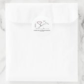 宇宙違うの遠近感 ラウンドシール (バッグ)