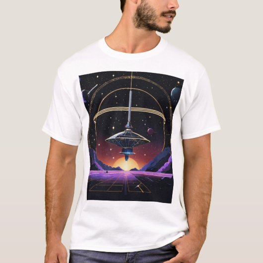 「宇宙重力」 Tシャツ (正面)