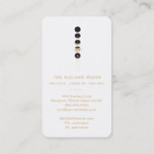 *~*宇宙金ゴールドグリッター月相宇宙月 名刺 (裏面)