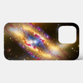 宇宙金ゴールドピンクブルー爆発する銀河 Case-Mate iPhoneケース (裏面 (横))