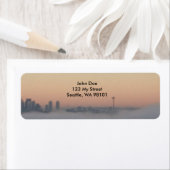 宇宙針の霧の住所 シール上 ラベル (インサイチュ)