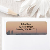 宇宙針の霧の住所 シール上 ラベル (インサイチュ)