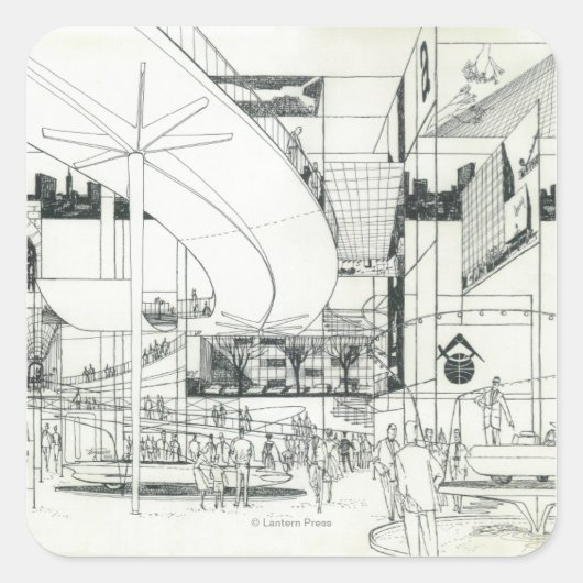 宇宙針空中コンセプトスケッチ2 スクエアシール (正面)