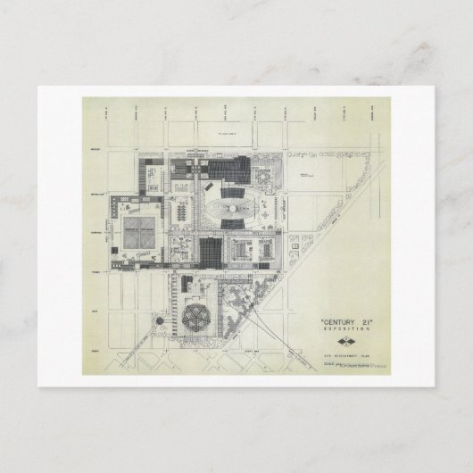 宇宙針空中コンセプトスケッチ ポストカード (正面)