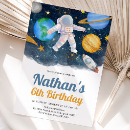 宇宙銀河の誕生日 招待状