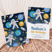 宇宙銀河の誕生日 招待状