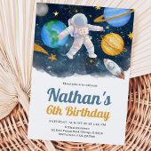 宇宙銀河の誕生日 招待状