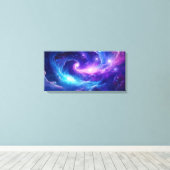 宇宙銀河アート キャンバスプリント (インサイチュ (ウッドフロア))