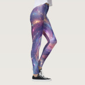 宇宙銀河スパイラル星雲アート レギンス (右)