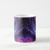 宇宙銀河星雲抽象芸術デザイン コーヒーマグカップ (中央)