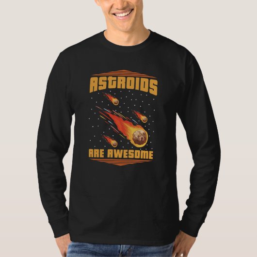 宇宙銀河星雲軌道太陽系小惑星レッド Tシャツ (正面)