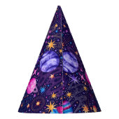 宇宙銀河系と惑星の彗星 パーティーハット (裏面)