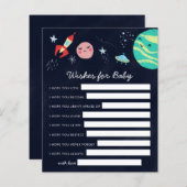 宇宙銀河系の希望ベビーカード (正面/裏面)