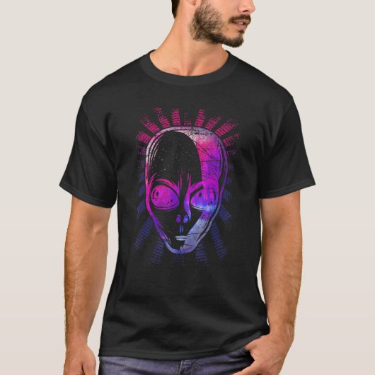 宇宙銀河系エイリアン地球外エイリアンHe Tシャツ (正面)