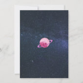 宇宙銀河系ガール第3期第5期第7期第8誕生日 招待状 (裏面)