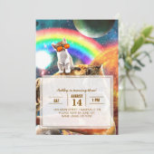 宇宙銀河系キャットライディングタイガーオンピザ 招待状 (スタンド正面)