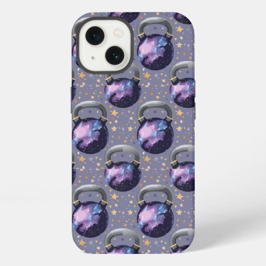 宇宙銀河系ケトルベル iPhoneケース (裏面)