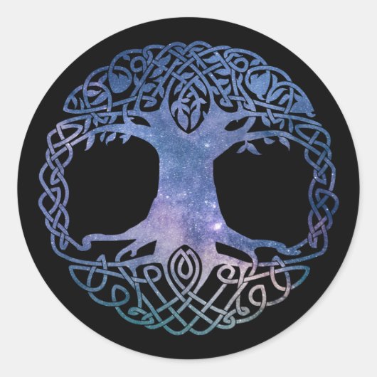 宇宙銀河系ケルトの生命の木 ラウンドシール (正面)