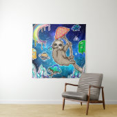 宇宙銀河系スロス宇宙キノコ風変わり結晶 タペストリー (インサイチュ)