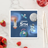 宇宙銀河系テーマ誕生日会 スタンダードランチョンナプキン (インサイチュ)