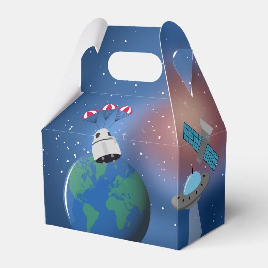 宇宙銀河系テーマ誕生日会 フェイバーボックス (裏面サイド)