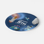 宇宙銀河系テーマ誕生日会 ペーパープレート (アングル)