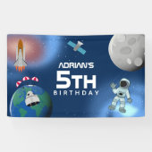 宇宙銀河系テーマ誕生日会 横断幕 (横)