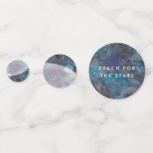 宇宙銀河系パーティー水色パーソナライズされた コンフェッティ (正面)