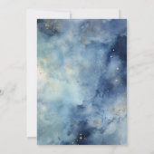 宇宙銀河系ファーストのまわりにトリップザサン誕生日 招待状 (裏面)