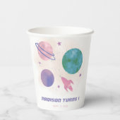 宇宙銀河系プラネットガール1st誕生日 紙コップ (裏面)