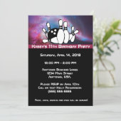 宇宙銀河系ボーリング誕生会 招待状 (スタンド正面)