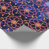 宇宙銀河系マンダラフラワー ラッピングペーパー (角)