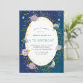 宇宙銀河系仮想誕生日パーティーの招待 招待状 (スタンド正面)