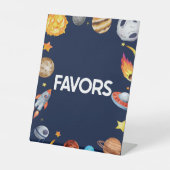 宇宙銀河系党がテーブルパーティー記号を好む 台座サイン (正面)