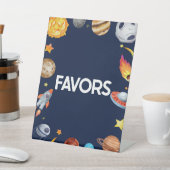 宇宙銀河系党がテーブルパーティー記号を好む 台座サイン (インサイチュ)