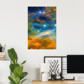 宇宙銀河系写真 ポスター (ホームオフィス)