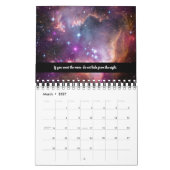 宇宙銀河系天文学ユニバースルーミ引用文 カレンダー (3月 2027)