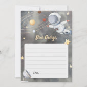 宇宙銀河系宇宙飛行士タイムカプセル標識カード カード (正面)