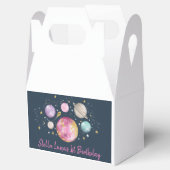 宇宙銀河系惑星ムーンスターネイビーピンク金ゴールド フェイバーボックス (オープン)