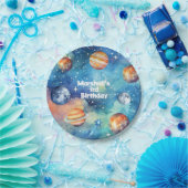 宇宙銀河系惑星太陽の系誕生日 ペーパープレート (パーティー)