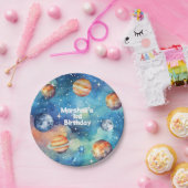 宇宙銀河系惑星太陽の系誕生日 ペーパープレート (パーティー)