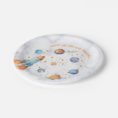 宇宙銀河系惑星太陽の系誕生日 ペーパープレート (アングル)
